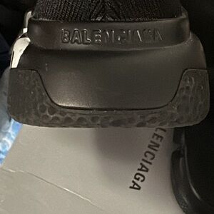 Balenciaga Jet Black Knit Sneakers